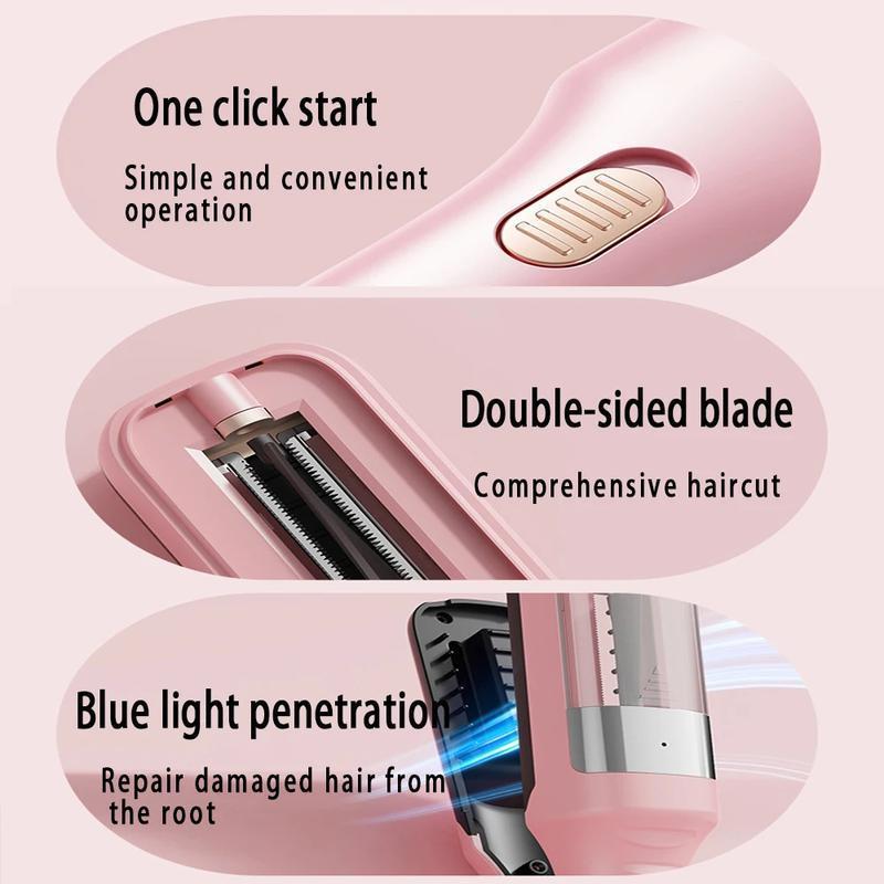 Rechargeable Electric Hair Split End Trimmer, 1 Set Portable Wireless Hair Clipper & Accessories, Multifunctional Hair Care Tool for Gifts