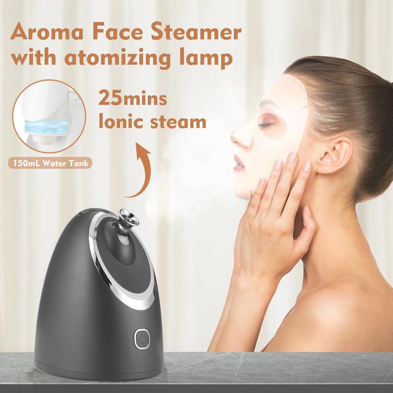 Facial Steamer SPA Best Professional Warm Mist, Home Face Sauna, Portable Humidifier Machine, Deep Clean & Tighten Skin, Daily Hydration for Maximum Serum Absorption, Perfect present for Thanksgiving, Christmas, New Year Gift