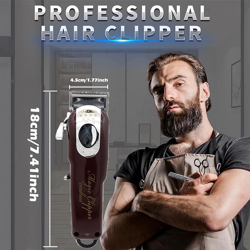 Hair Clippers Cordless Beard Trimmer for Men Professional Barber Clippers T Blade Trimmer for Men Rechargeable Hair Clippers Grooming Kit hair  clipper