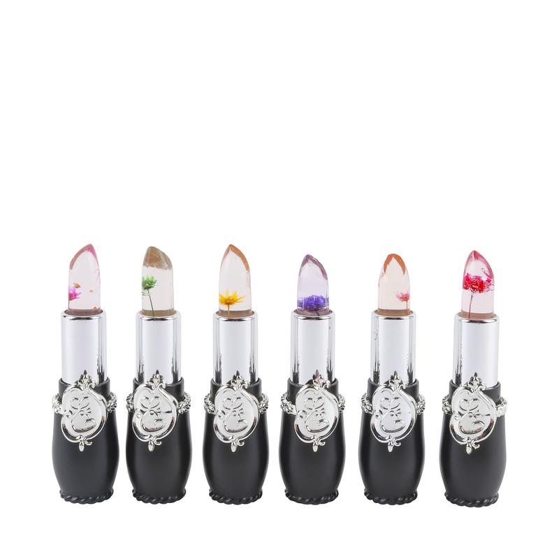 6 Pcs Set Flower Jelly Lipstick Set Temperature Change Moisturizer Long Lasting  Balm Magic Color Change Lip Gloss lipstick