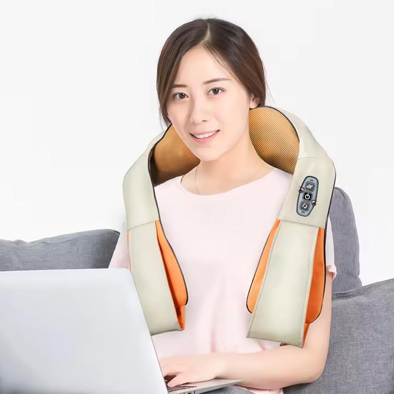 Home Massage, Shiatsu Back Shoulder and Neck Massager with Heat, Electric Deep Tissue 3D Kneading Massage for Neck, Back, Shoulder, Foot and Leg, Portable for Car Use, Best Gifts for Women Men Mom Dad