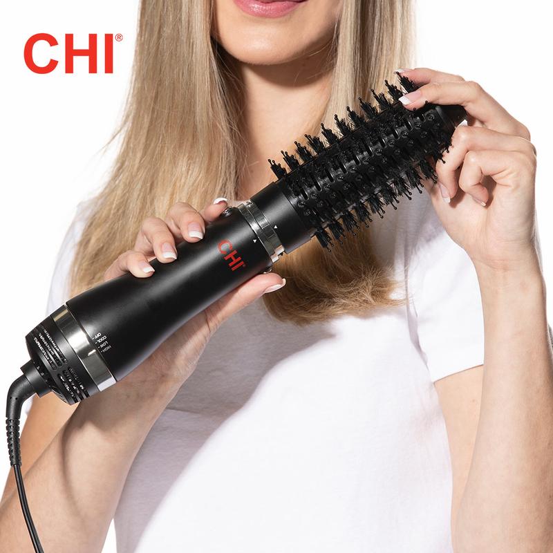 CHI 3-In-1 Round Blowout Brush with Ceramic and Ion Technology for Smooth and Silky Hair