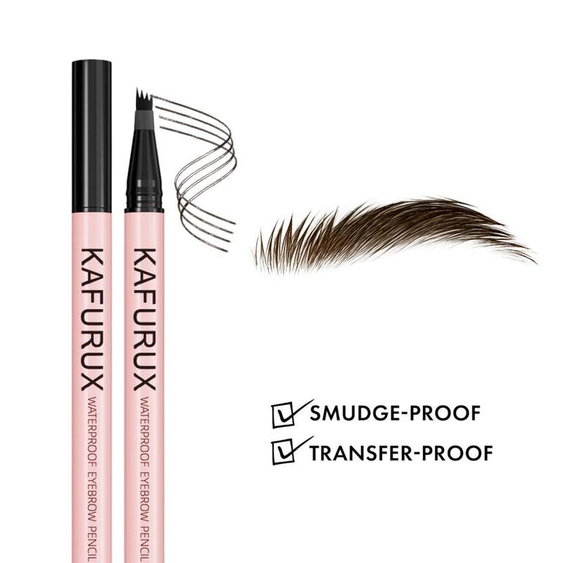 Waterproof Eyebrow Liquid Pen, 1 Count Long-lasting Precise Eyebrow Enhancers, 4-pointed Eye Brow Pen, Makeup Cosmetics for Natural-looking Brows, Christmas Gift