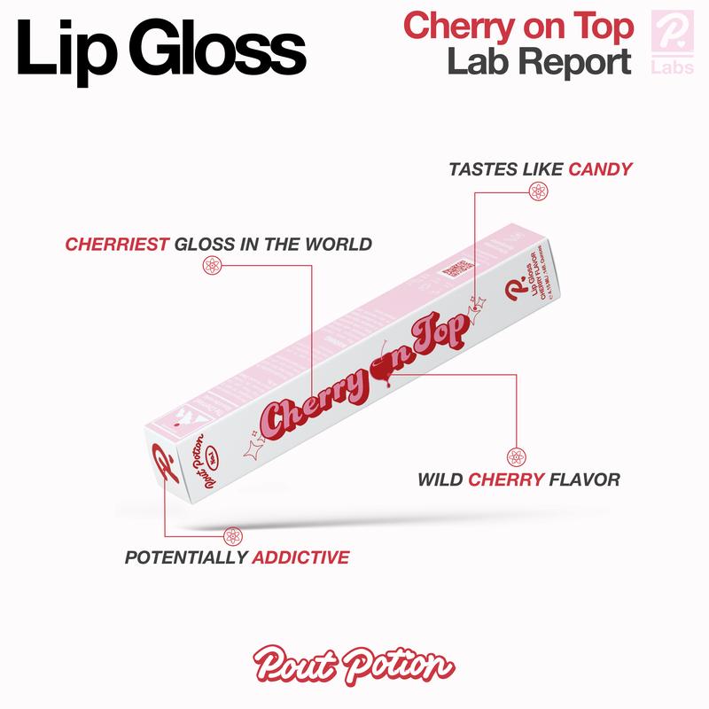 Pout Potion No.1: Cherry on Top (Juicy Cherry Flavored Lip Gloss) Hydrating Makeup Smooth Makeup Smooth