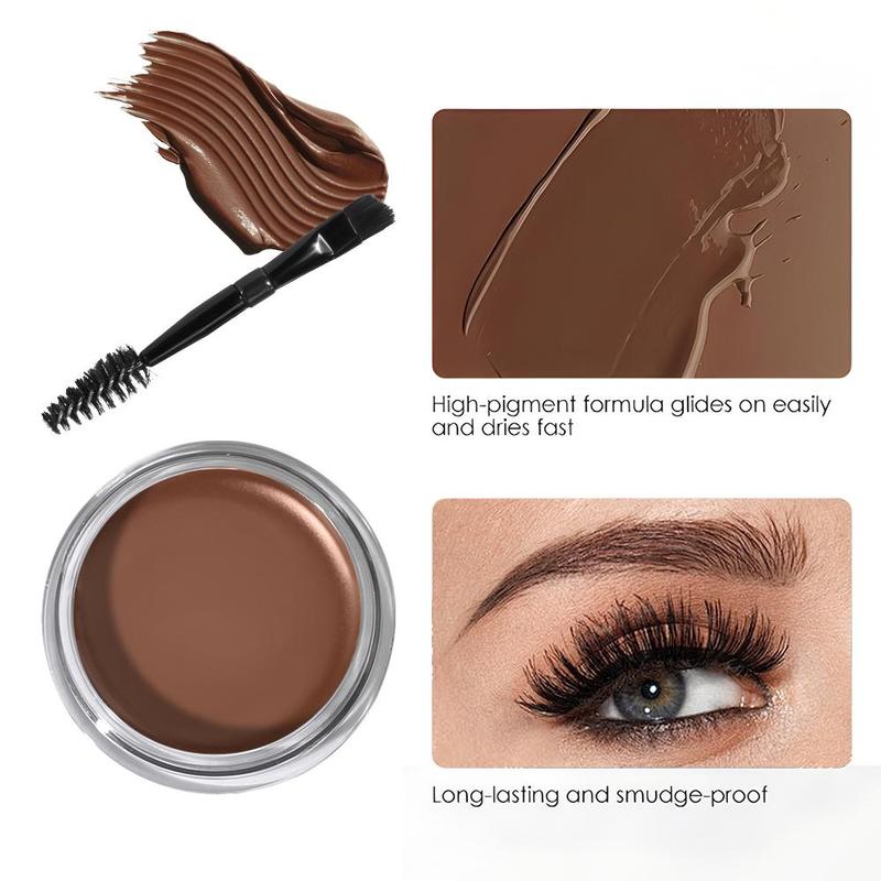 Eyebrow Paste with Brush, 1 Count Waterproof Natural Eyebrow Styling Gel, Long Lasting Eyebrow Makeup Products for Women & Girls