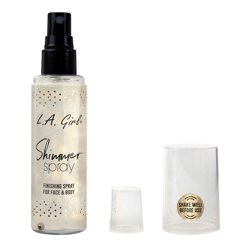 L.A. COLORS SHIMMER FINISHING SPRAY FOR  FACE AND BODY Makeup Setting Cosmetic