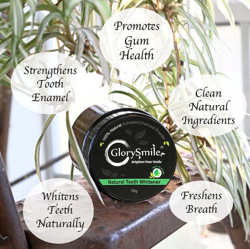 Natural Whitening Tooth Powder | Teeth Whitening | Natural Toothpate | 97% Natural Coconut Shell Powder | Remineralizing | Gentle | Toothpaste Alternative