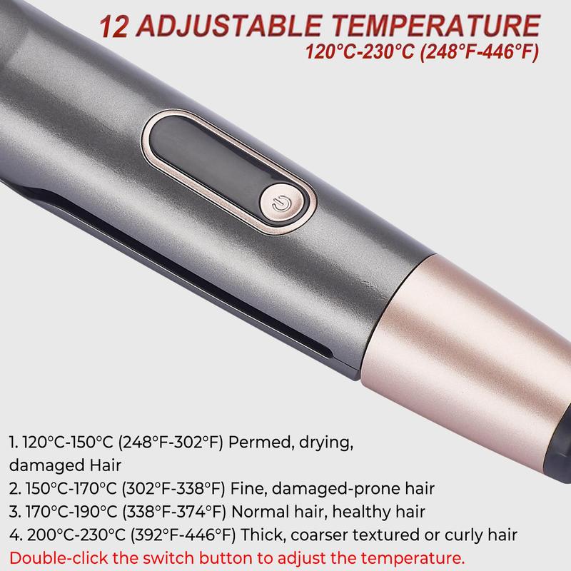 2 in 1 Hair Straightener & Curler, Professional Wet and Dry Dual Use Hair Straightening Iron for Fall, Electric Hair Styling Tool for Home, Curling Iron for Women, Ideal Gift for Halloween & Christmas, Winter Gift