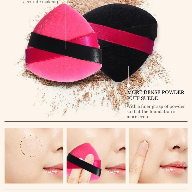 Makeup Tool Set, 1 Professional Makeup Brush & 8 Makeup Sponges & 8 Triangle Powder Puff & 8 Finger Powder Puff & 2 Powder Puff & 1 Cleaning Bowel