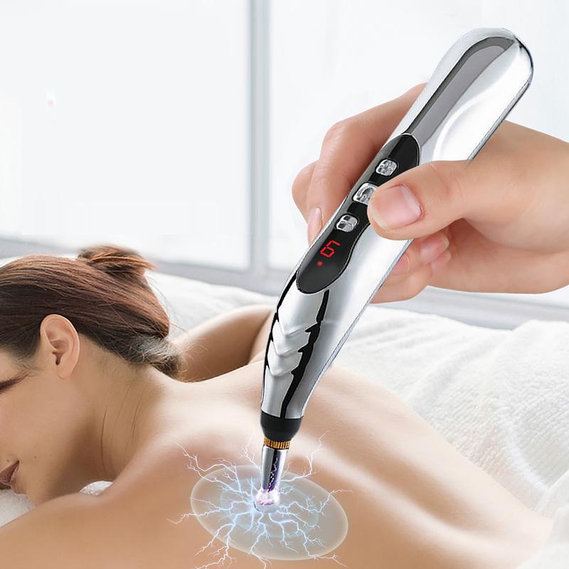 5-in-1Electronic Acupuncture Pen Electric Meridians Therapy Heal Massager Meridian Energy Pen Relief Pain Tools