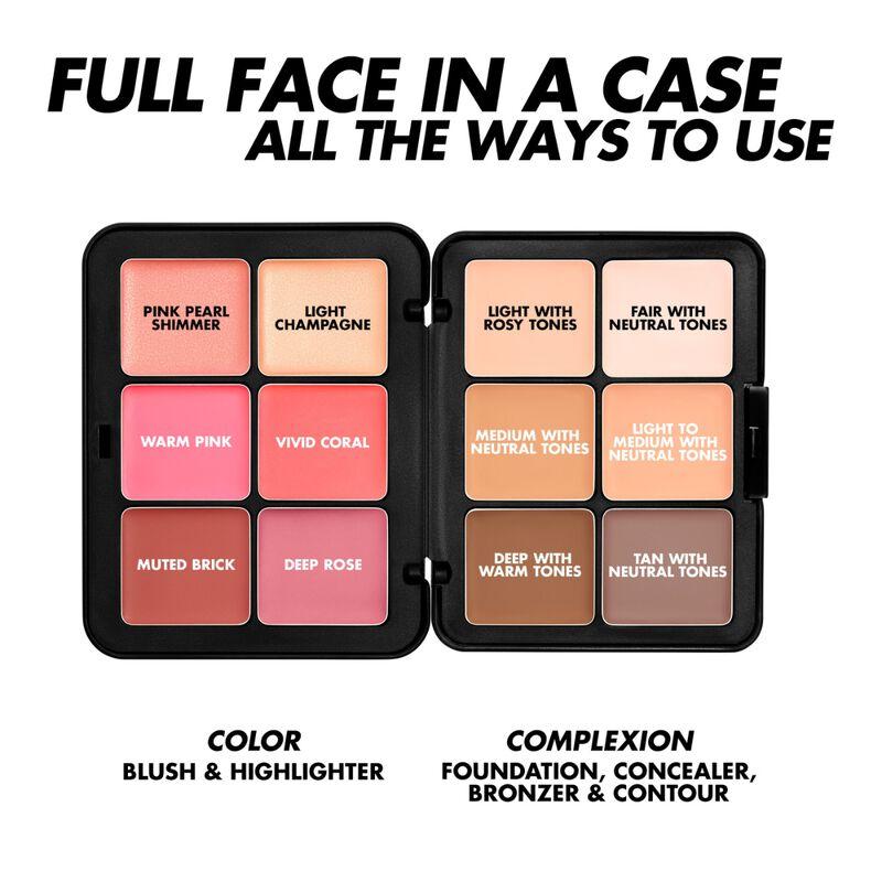 HD Skin Face Essentials with Highlighters – Longwear Full Face Cream Palette