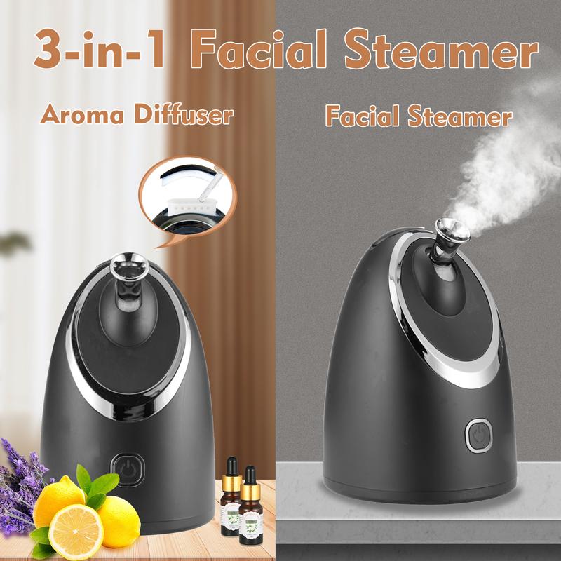 Facial Steamer SPA Best Professional Warm Mist, Home Face Sauna, Portable Humidifier Machine, Deep Clean & Tighten Skin, Daily Hydration for Maximum Serum Absorption, Perfect present for Thanksgiving, Christmas, New Year Gift