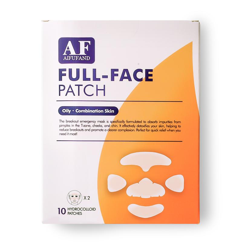 AIFUFAND - Face Pore Patches - XL Hydrocolloid Acne Mask - 10 Large Pimple Patches for Breakouts on Nose, Chin, Forehead & Cheeks - Vegan & Cruelty-Free (2 Count)