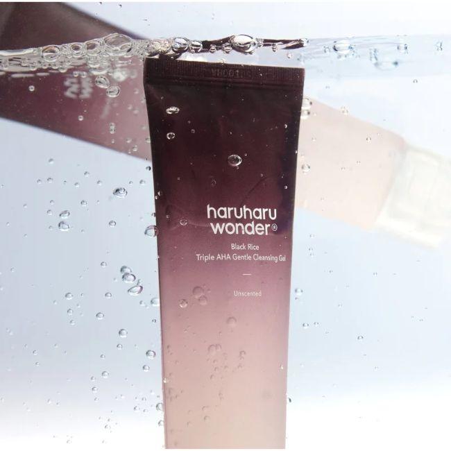 HARUHARU WONDER Black Rice Triple AHA Gentle Cleansing Gel Unscented Skincare Coconut