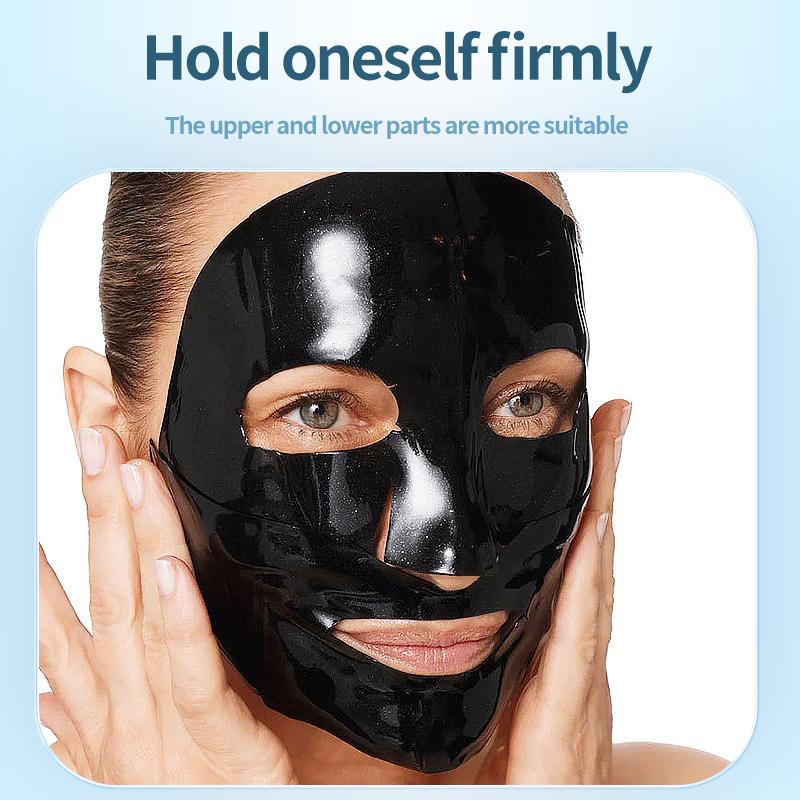 GGV Collagen Face Mask Skin Care Beauty Deep Collagen Night Mask Contains Low Molecular Weight Collagen, Black Pearls, Fullerenes, Whitening Antioxidant, Elasticity, Firming and Moisture,5PCS