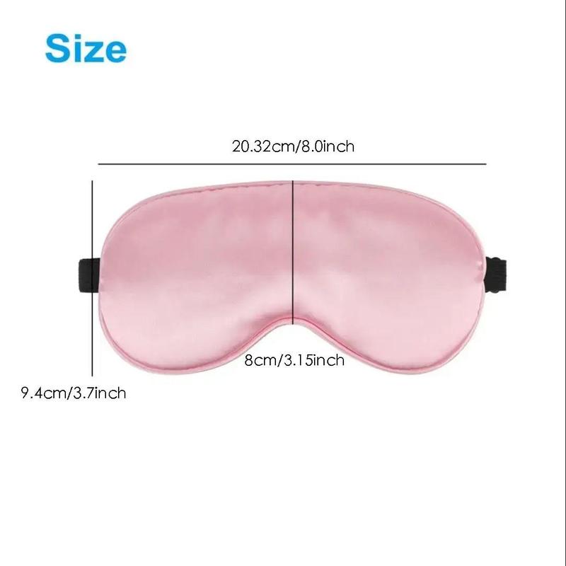 3pcs set Sleeping Eye Mask, Silk Eye Mask with Adjustable Strap for Night Travel Nap