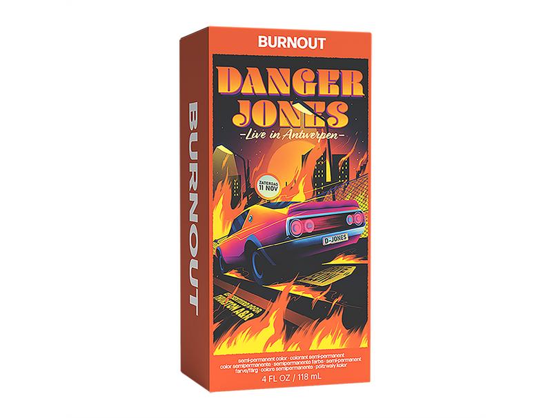 Danger Jones Burnout - Orange Hair Color - Long-Lasting Dye - Haircare, Hair Dye