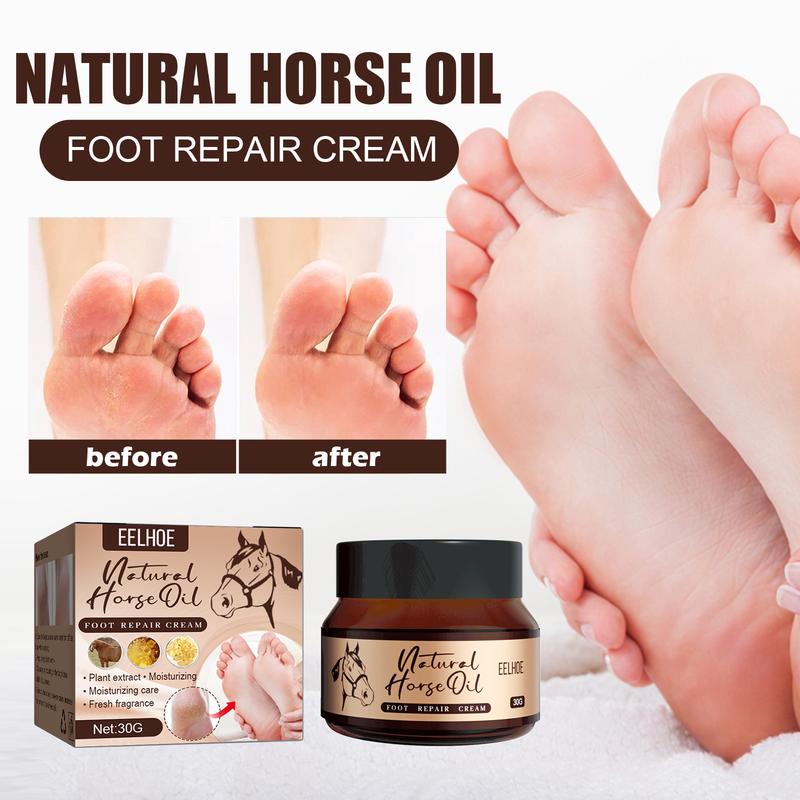 Horse Oil Foot Cream Hydrating and moisturizing Foot Care Cream to repair dry, cracked and peeling feet Smooth Nourishing