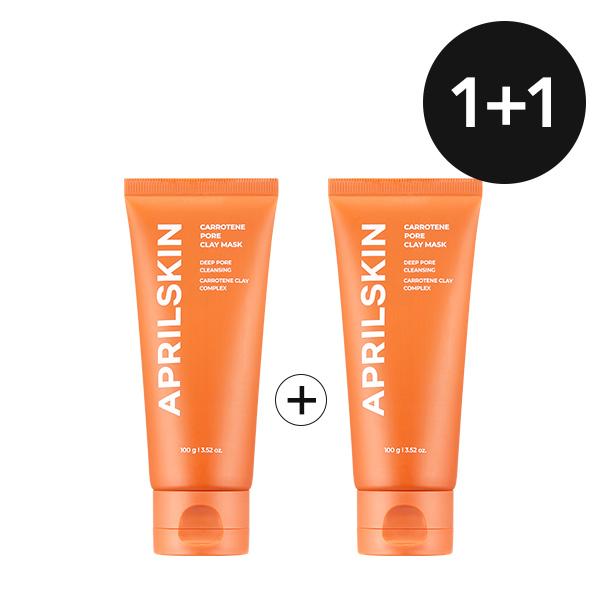 [APRILSKIN Official Shop] Carrotene Pore Clay Mask | 3-Min Quick Dry | Cares for Pores, Blackheads & Sebum | Korean Skincare | Glass Glow Cleansing Gentle