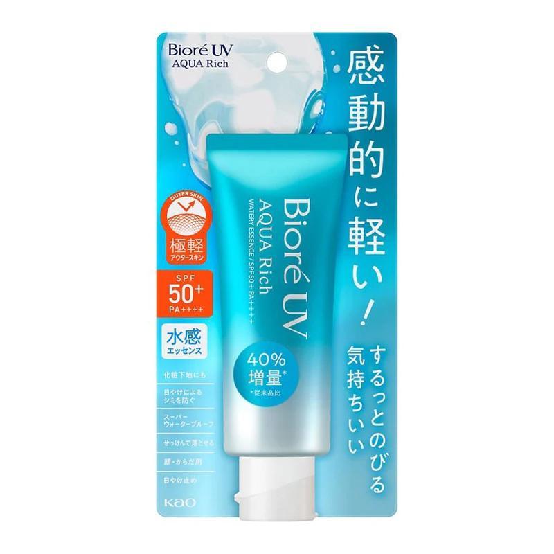 Biore UV Aqua Rich Watery Essence Sunscreen SPF50+ PA++++ 70g Japan Verison Facial Hyaluronic biore sunscreen