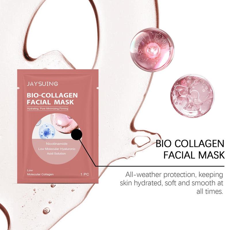 Collagen Facial Mask, 5 Boxes Moisturizing Facial Mask, Hydrating Facial Mask, Face Mask for Women & Men, Skin Care Product for Daily Use