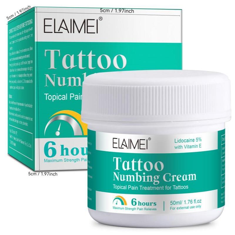 Long Lasting Tattoo Numbing Cream, Moisturizing and Smoothing Tattoo Cream, Body Care Product for Men & Women, Professional Tattoo Accessories