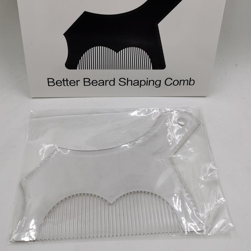 Men's Beard Comb, 1 Count Beard Styling Tool, Beard Shaping Comb, Beard Shaping Ruler, Heatless Beard Styling Accessories For Home Daily Use