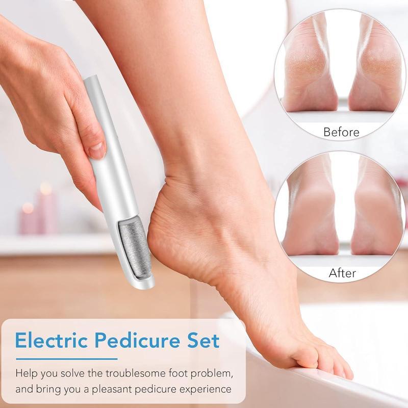 Summer Electric Foot File, Gentle Adjustable Rotatable Electric  Foot Dead Skin Remover, Callus Remover Tool for Home & Nail Salon Pedicure Care Tool Halloween Gift