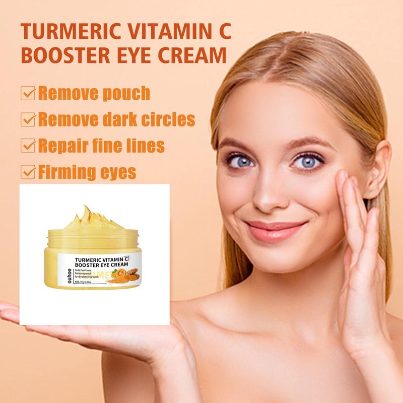 Turmeric Vitamin C Eye Cream, 2 Counts set Moisturizing Eye Cream, Eye Care Product for Women & Men, Daily Skincare Product for Eye Skin