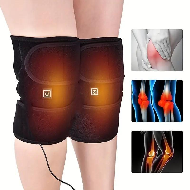 Portable Knee Heating Pad, USB Rechargeable Knee Warmer, Knee Support for Women & Men, Knee Comfort & Relaxation Tool for Home & Office