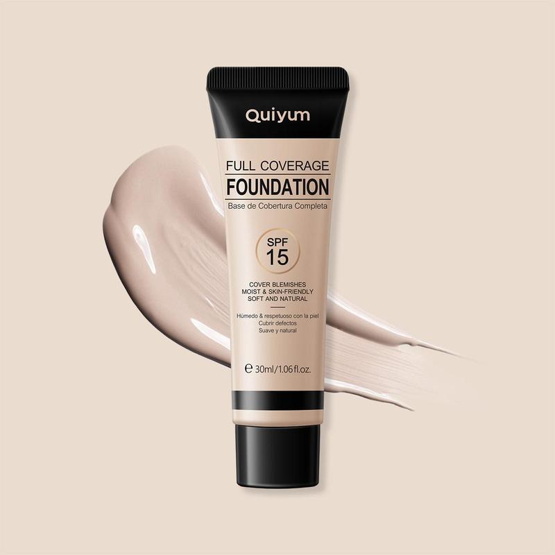 Full Coverage Foundation, Long Lasting Concealer Foundation, Moisturizing Flawless Makeup Base Primer, Lightweight Dark Skin Covering Makeup Cream