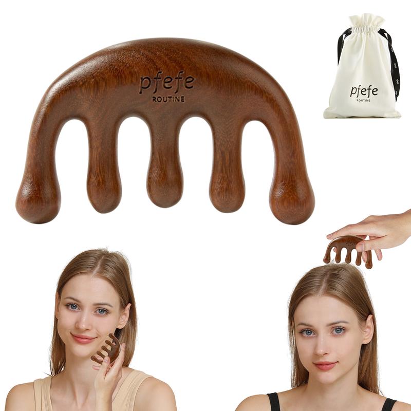 PFEFE Hair Wooden Comb Scalp Massager for Face Lifting Sculpting Body Massaging Head Stress Relax Haircare Wooden Hair Comb