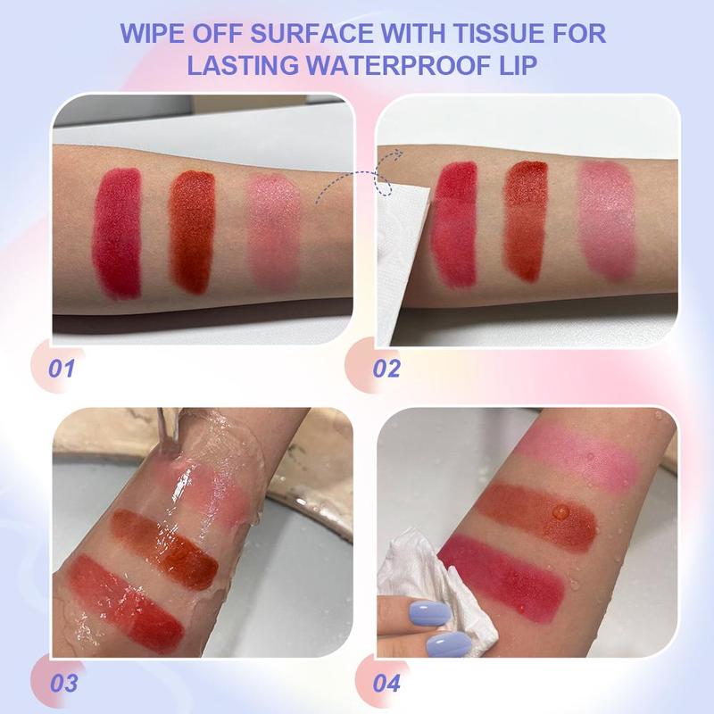 SACE LADY Tinted Lip Balm Moisturized Lasting Waterproof Lip Stain Magic Color Changing Pigmented Lipstick Carrot Gloss