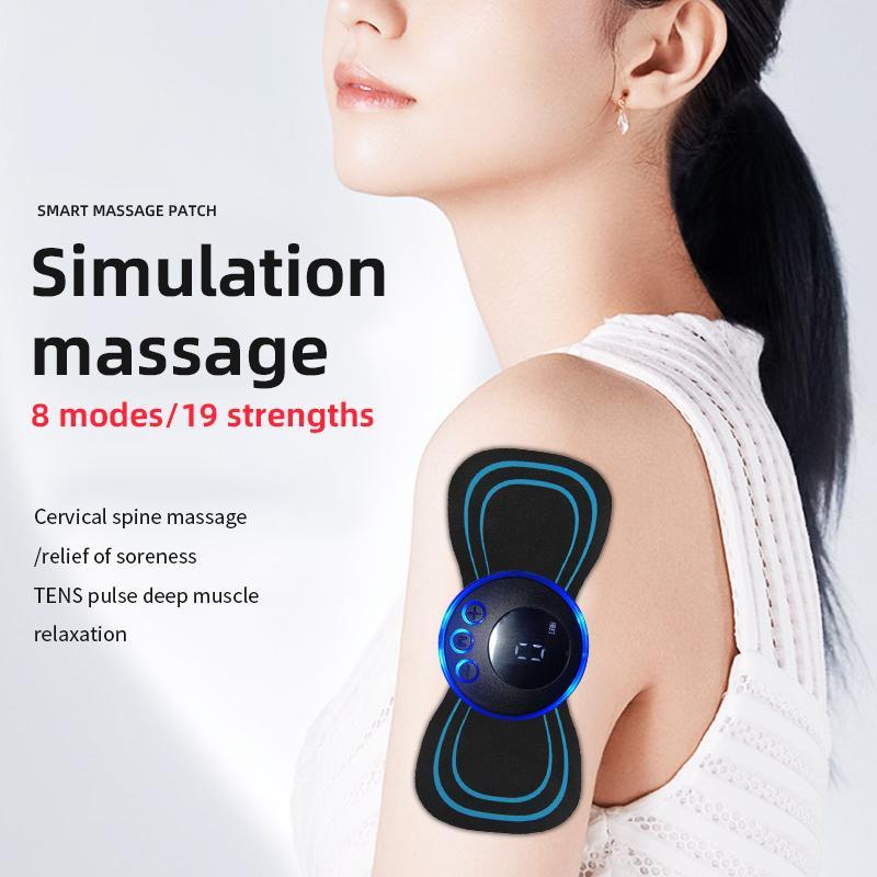 Smart Cervical Spine Massage Patch, 1 Count USB Rechargeable Shoulder & Neck Massage Sticker, Portable Multifunctional Massager for Home, for Women & Men