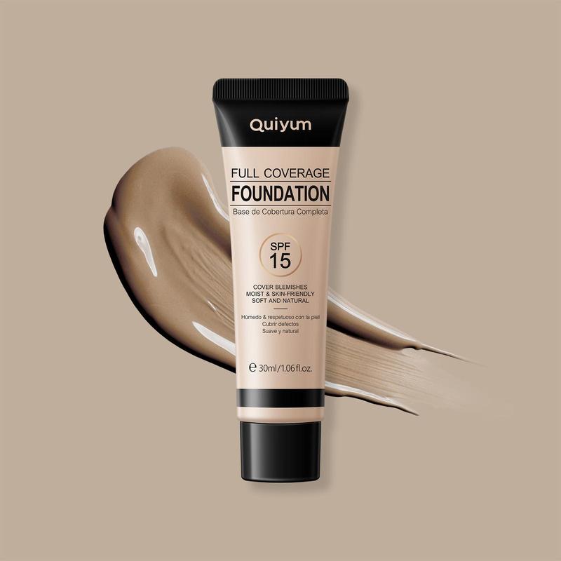 Full Coverage Foundation, Long Lasting Concealer Foundation, Moisturizing Flawless Makeup Base Primer, Lightweight Dark Skin Covering Makeup Cream