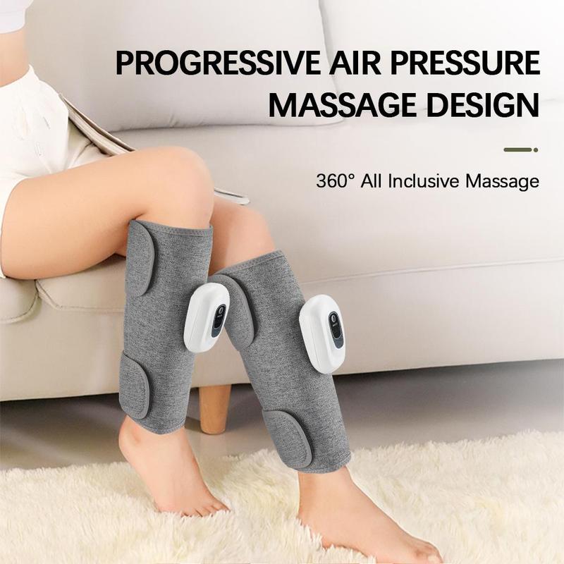 Wireless Smart Leg Massager, 3 Modes Air Pressure Arm Calf Massage Warp, Leg Relaxing Machine for Women & Men