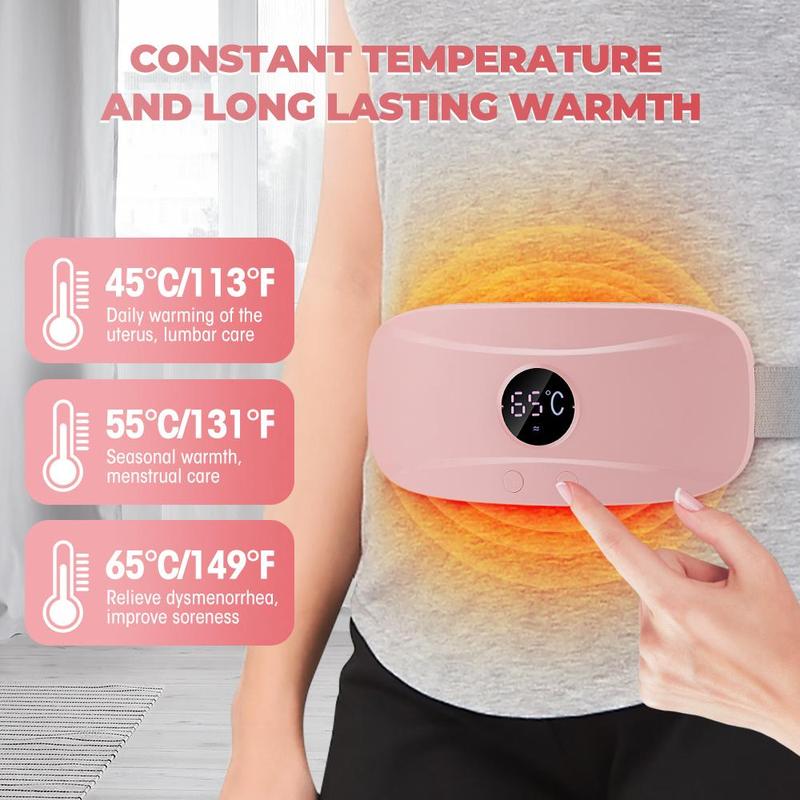 Menstrual Heating Pad, 1 Count USB Rechargeable Abdominal Massager, Uterine Warmer Belt, Personal Care Appliances for Women & Girls