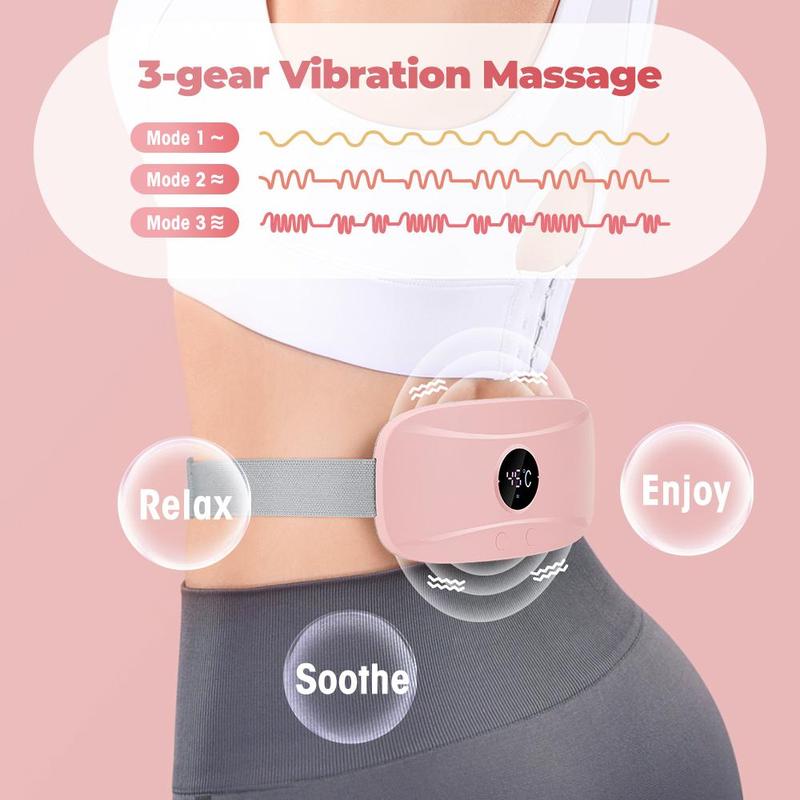 Menstrual Heating Pad, 1 Count USB Rechargeable Abdominal Massager, Uterine Warmer Belt, Personal Care Appliances for Women & Girls