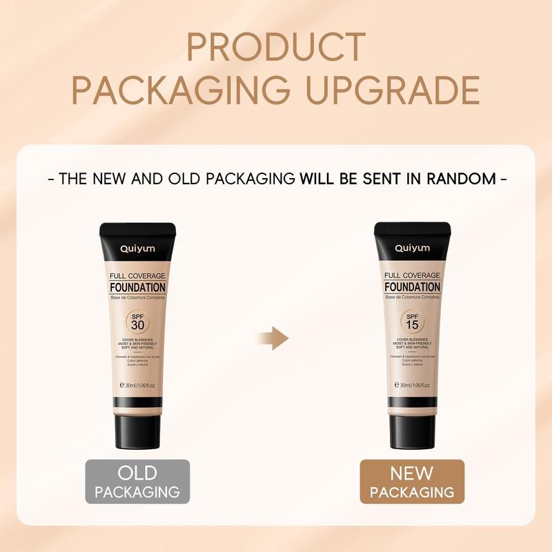 Full Coverage Foundation, Long Lasting Concealer Foundation, Moisturizing Flawless Makeup Base Primer, Lightweight Dark Skin Covering Makeup Cream