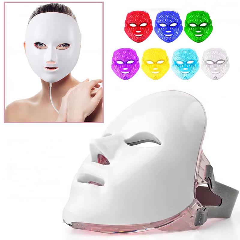 LED Light Facial Mask, 1 Count Facial Skin Care Mask, Facial Beauty Tool for Women, Professional Facial Skin Care Tool for Home & Salon Use