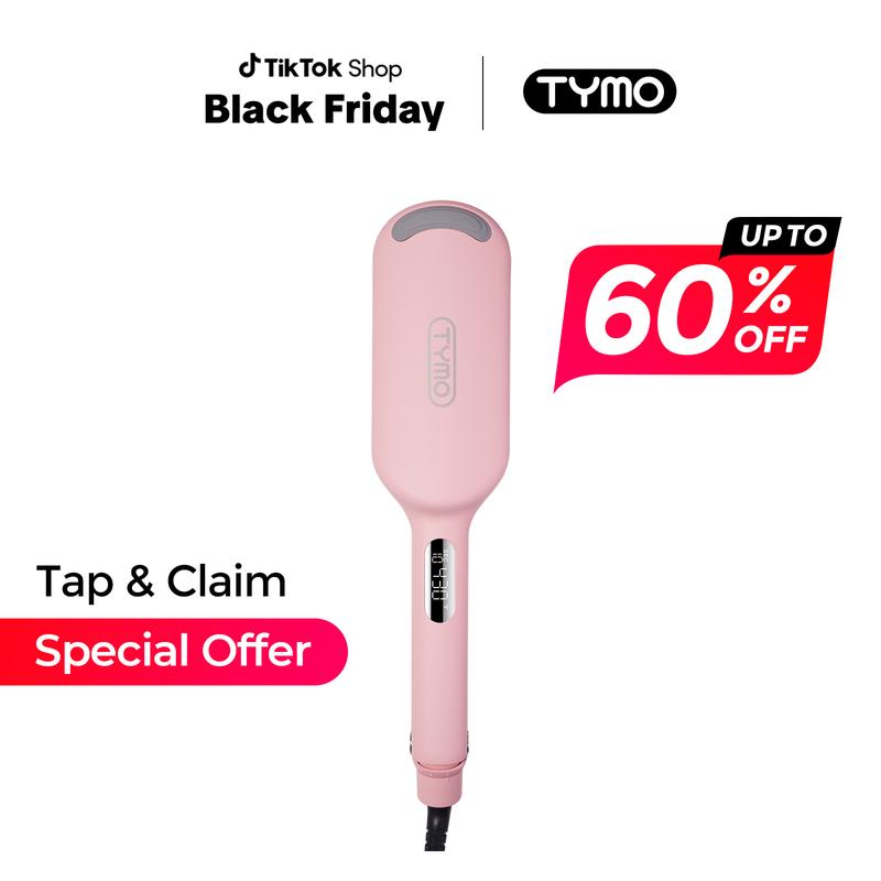 TYMO ROVY-Wave Curling Iron for Easy Comfort Styling Negative Ionic hairwaver comfortable handle