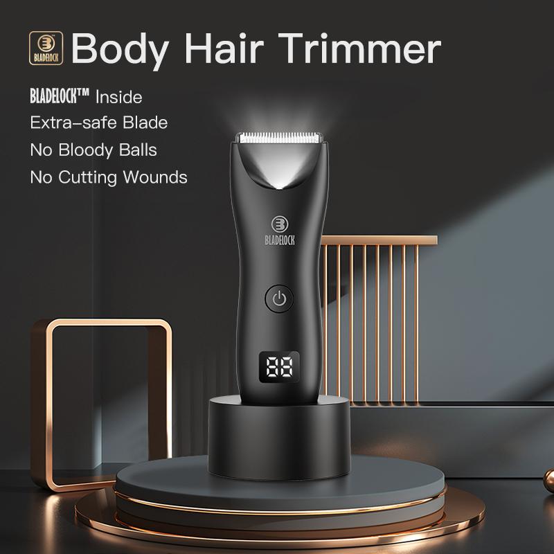 Adult Body Hair Clippers electric shave  waterproof USB Rechargeable for  men black hair trimmer