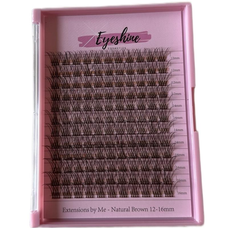 Eyeshine Natural (Brown 12-16mm) Eyelashes Extensions by me Glue Sold Separately