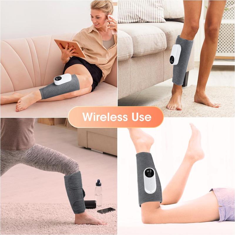 Electric Leg Massage Machine, Air Compression Massager with 3 Massage Modes, Thigh and Knee 360° All-round Leg Massager, Massager Electric Machine