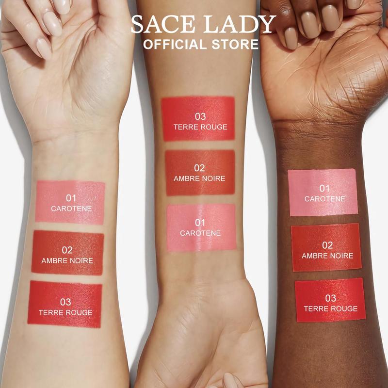 SACE LADY Tinted Lip Balm Moisturized Lasting Waterproof Lip Stain Magic Color Changing Pigmented Lipstick Carrot Gloss