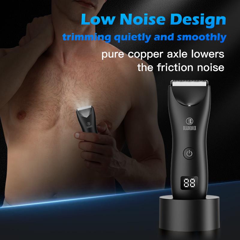 Electric Groin Hair Trimmer，Body Hair Clippers electric shave waterproof USB Rechargeable for men wireless  shaver