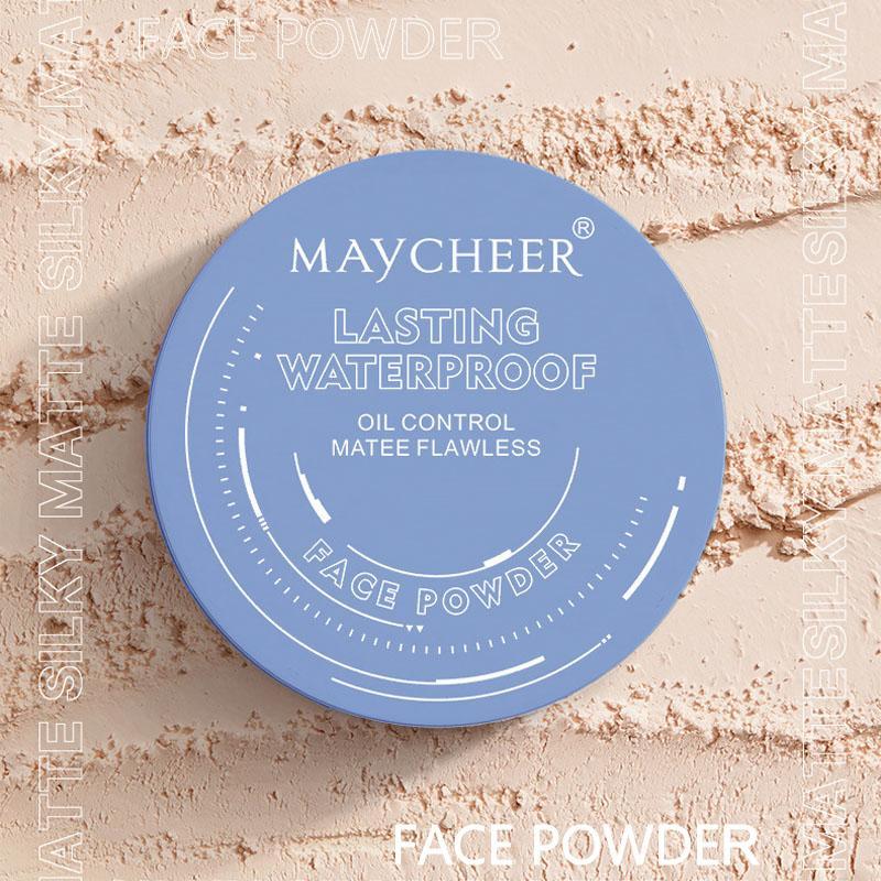 MAYCHEER Beauty Powder Cake for Long-Lasting Makeup Hold , Waterproof, Oil Control, Natural Look - Suitable for All Skin Types - Cosmetic,Christmas Gift setting  powder, facepowder foundation powder, cosmetic powder, oil control powder, pressed powder