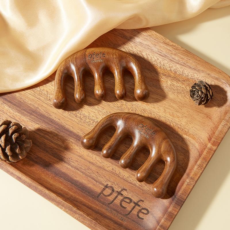 PFEFE Hair Wooden Comb Scalp Massager for Face Lifting Sculpting Body Massaging Head Stress Relax Haircare Wooden Hair Comb