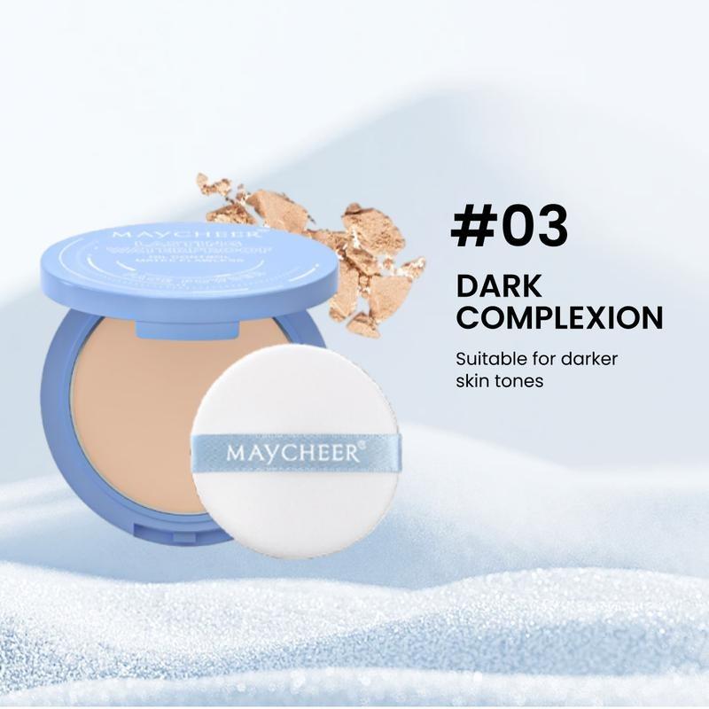 MAYCHEER Beauty Powder Cake for Long-Lasting Makeup Hold , Waterproof, Oil Control, Natural Look - Suitable for All Skin Types - Cosmetic,Christmas Gift setting  powder, facepowder foundation powder, cosmetic powder, oil control powder, pressed powder