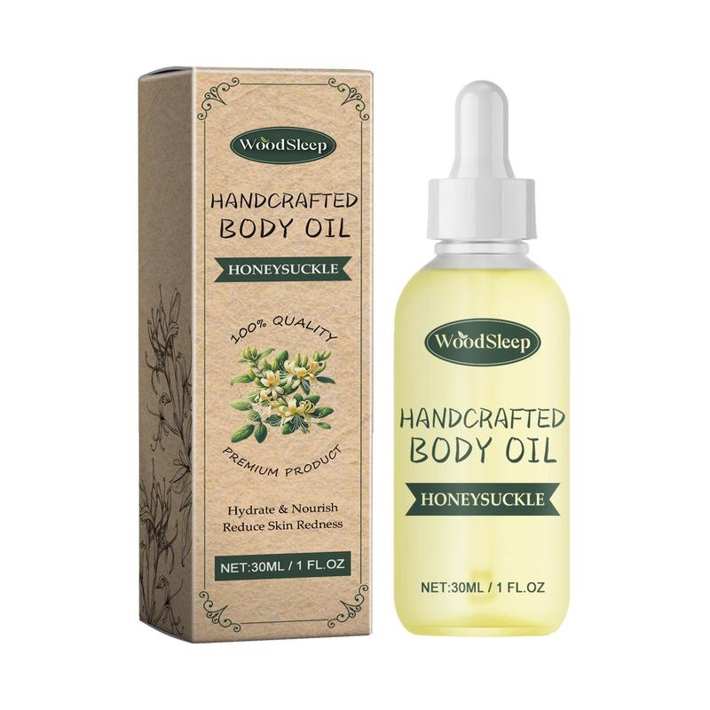 Honeysuckle Body Oil, Moisturizing Body Care Oil for Soothing Dry Skin, Multipurpose Body Care Product for Women & Men